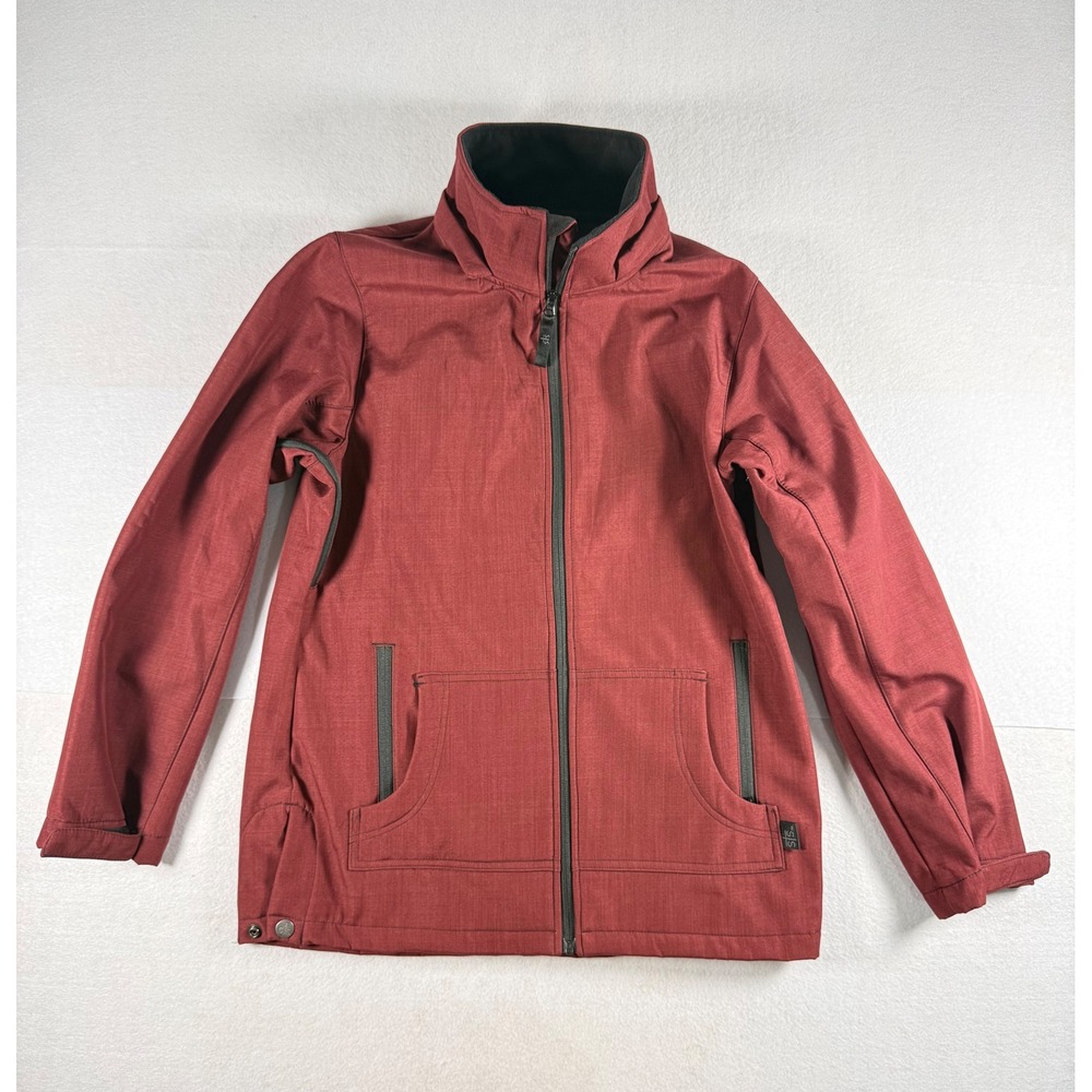 STS Ranchwear The Barrier Softshell Jacket Mens Burgundy Red Full Zip Fleece